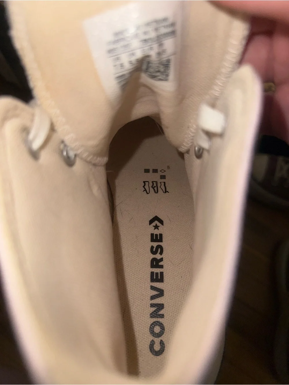 Converse High-Top Platform Sneaker in Light Pink
